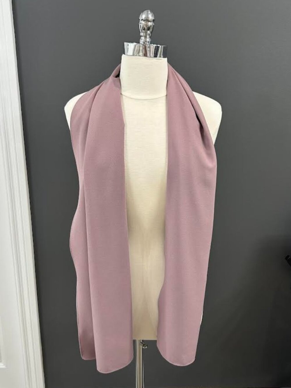 Mauve Crepe Shawl Style GB195P